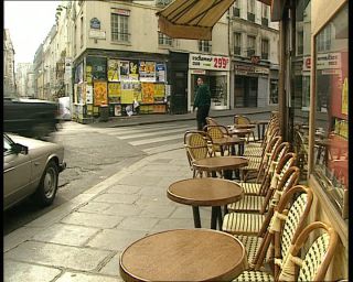 Link to Video | footage, France, megacity, metropolis, 1991, color, standard-definition television, Latin Quarter, 1990s, Europe, megalopolis, Betacam SP, Paris