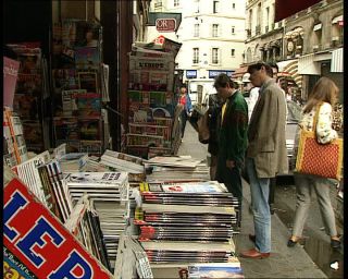 Link to Video | footage, France, megacity, metropolis, 1991, color, standard-definition television, Latin Quarter, 1990s, Europe, megalopolis, Betacam SP, Paris