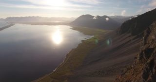 Link to Video | landscape, Iceland, Scandinavia, color, Europe, aerial shot, nature
