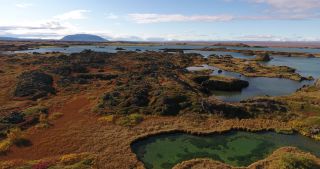 Link to Video | landscape, Iceland, Scandinavia, color, Europe, aerial shot, nature