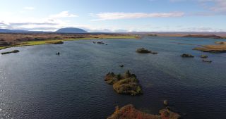 Link zum Video | Landschaft, Island, Skandinavien, Farbe, Europa, Luftaufnahme, Natur