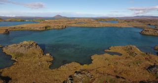 Link to Video | landscape, Iceland, Scandinavia, color, Europe, aerial shot, nature