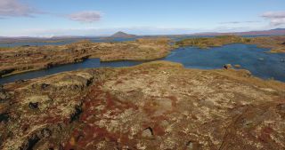 Link to Video | landscape, Iceland, Scandinavia, color, Europe, aerial shot, nature