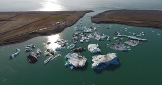Link to Video | landscape, Iceland, Scandinavia, color, Europe, aerial shot, nature