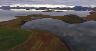 Link to Video | landscape, Iceland, Scandinavia, color, Europe, aerial shot, nature