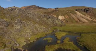 Link to Video | landscape, Iceland, Scandinavia, color, Europe, aerial shot, nature