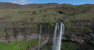 Link to Video | landscape, tourist destination, Iceland, Nature in art, Scandinavia, color, 2016, liquid water, waterfall, Iceland, Europe, tourist attraction, nature