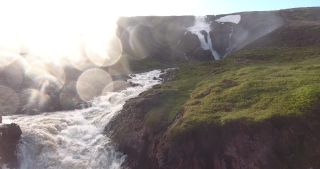 Link to Video | landscape, tourist destination, Iceland, Nature in art, Scandinavia, color, 2016, liquid water, waterfall, Iceland, Europe, tourist attraction, nature