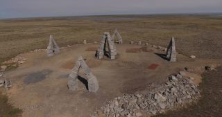 Link to Video | Iceland, stone circle, Scandinavia, Raufarhöfn, color, 2016, Iceland, Europe, tourist attraction, natural arch