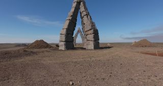 Link to Video | Iceland, stone circle, Scandinavia, Raufarhöfn, color, 2016, Iceland, Europe, tourist attraction, natural arch