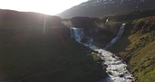 Link to Video | landscape, tourist destination, Iceland, Nature in art, Scandinavia, color, 2016, liquid water, waterfall, Iceland, Europe, tourist attraction, nature