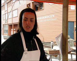 Link to Video | fish market, Norway, 1993, Scandinavia, color, standard-definition television, Bergen, 90s, 1990s, Betacam SP