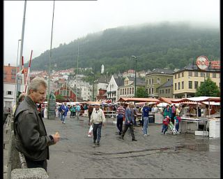Link to Video | fish market, Norway, 1993, Scandinavia, color, standard-definition television, Bergen, 90s, 1990s, Betacam SP