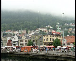 Link to Video | fish market, Norway, 1993, Scandinavia, color, standard-definition television, Bergen, 90s, 1990s, Betacam SP