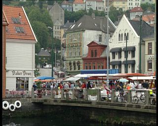 Link to Video | fish market, Norway, 1993, Scandinavia, color, standard-definition television, Bergen, 90s, 1990s, Betacam SP