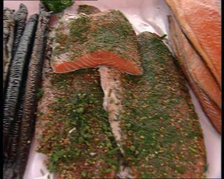 Link to Video | fish market, Norway, 1993, Scandinavia, color, standard-definition television, Bergen, 90s, 1990s, Betacam SP