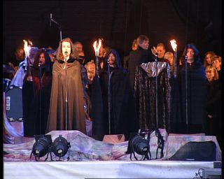 Link to Video | Norway, 1993, Scandinavia, color, standard-definition television, rock opera, Trondheim, musical, 90s, 1990s, Which Witch, open-air concert, Benedicte Adrian, Ingrid Bjørnov, Betacam SP