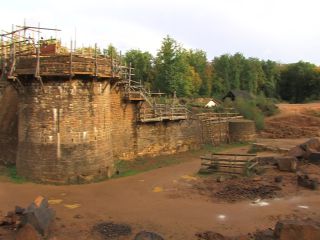 Link to Video | experiment, tourist destination, Middle Ages, Yonne, France, Guédelon Castle, Bourgogne-Franche-Comté, Treigny, 2008, High Middle Ages, color, castle, tourist attraction, experimental archaeology, long-term experiment, 13th century