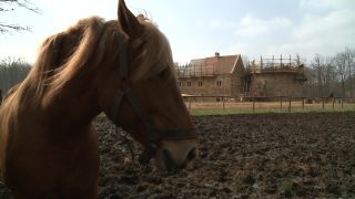 Link to Video | experiment, tourist destination, Middle Ages, Yonne, France, Guédelon Castle, Bourgogne-Franche-Comté, Treigny, 2010, High Middle Ages, color, craft, castle, construction site, tourist attraction, experimental archaeology, long-term experiment, 13th century
