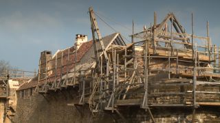 Link to Video | experiment, tourist destination, Middle Ages, Yonne, France, Guédelon Castle, Bourgogne-Franche-Comté, Treigny, 2010, High Middle Ages, color, craft, castle, construction site, tourist attraction, experimental archaeology, long-term experiment, 13th century