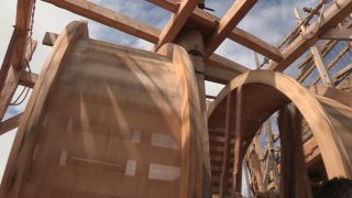 Link to Video | experiment, tourist destination, Middle Ages, Yonne, France, Guédelon Castle, Bourgogne-Franche-Comté, Treigny, 2011, High Middle Ages, color, castle, tourist attraction, experimental archaeology, long-term experiment, 13th century