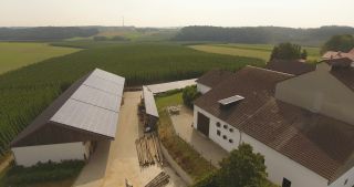 Link to Video | landscape, agriculture, useful plant, summer, Humulus, Germany, color, 4K resolution, 2020, Central Europe, green, aerial shot, August 2020, Hallertau, Bavaria