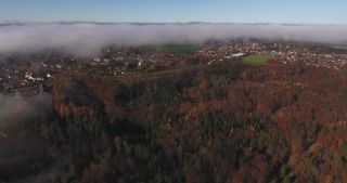 Link to Video | autumn, Germany, color, 4K resolution, 2020, municipality in Germany, Central Europe, locality, November 2020, aerial shot, Schäftlarn, village, day, Bavaria