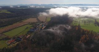 Link to Video | autumn, Germany, color, 4K resolution, 2020, municipality in Germany, Central Europe, locality, November 2020, aerial shot, Schäftlarn, village, day, Bavaria