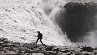 Link to Video | landscape, tourist destination, Iceland, Nature in art, Scandinavia, color, 4K resolution, liquid water, waterfall, Europe, tourist attraction, nature, ultra-high-definition television