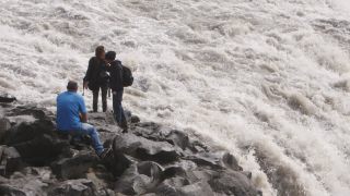 Link to Video | landscape, tourist destination, Iceland, Nature in art, Scandinavia, color, 4K resolution, liquid water, waterfall, Europe, tourist attraction, nature, ultra-high-definition television