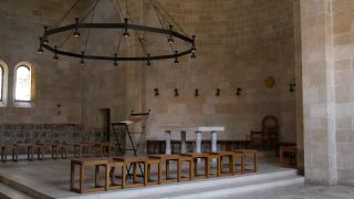 Link to Video | Tabgha, kostyol, color, 4K resolution, 2016, Byzantine architecture, Near East, Christianity, Israel, religion, Catholic Church, Church of the Multiplication
