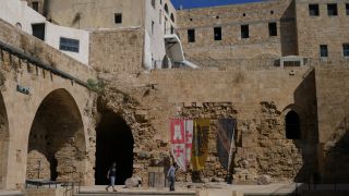 Link to Video | historic site, tourist destination, Middle Ages, Acre, Hospitaliter, color, landmark, 4K resolution, 2016, Hospitaller commandery of Saint-Jean-d'Acre, building, Knights Templar, Near East, tourist attraction, fortress, Haifa Bay, Israel, citadel, crusader castle, UNESCO World Heritage Site