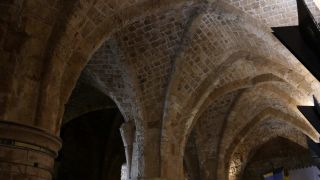 Link to Video | historic site, tourist destination, Middle Ages, Acre, Hospitaliter, color, landmark, 4K resolution, 2016, Hospitaller commandery of Saint-Jean-d'Acre, building, Knights Templar, Near East, tourist attraction, fortress, Haifa Bay, Israel, citadel, crusader castle, UNESCO World Heritage Site