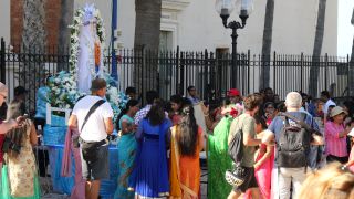 Link to Video | Christian, September, Konkani people, religious organization, party, color, 4K resolution, 2016, St. Peter's Church, Mangalorean Catholics, Tel Aviv, Virgin Mary, religious festival, Near East, Christianity, Latin Church, Israel, tradition, Indians