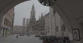 Link to Video | footage, pandemic, Munich, curfew, 2020, March 2020, lockdown, emptiness, COVID-19, Bavaria