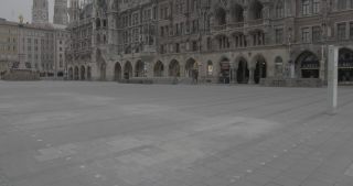 Link to Video | footage, pandemic, Munich, curfew, 2020, March 2020, lockdown, emptiness, COVID-19, Bavaria