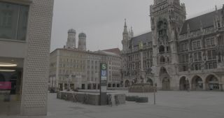 Link to Video | footage, pandemic, Munich, curfew, 2020, March 2020, lockdown, emptiness, COVID-19, Bavaria