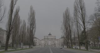 Link to Video | footage, pandemic, Munich, curfew, 2020, March 2020, lockdown, emptiness, COVID-19, Bavaria