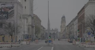 Link to Video | footage, pandemic, Munich, curfew, 2020, March 2020, lockdown, emptiness, COVID-19, Bavaria