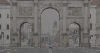 Link to Video | footage, pandemic, Munich, curfew, 2020, March 2020, lockdown, emptiness, COVID-19, Bavaria