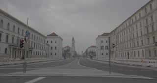 Link to Video | footage, pandemic, Munich, curfew, 2020, March 2020, lockdown, emptiness, COVID-19, Bavaria