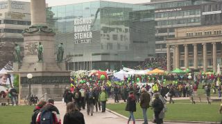 Link to Video | Stuttgart, March, state capital in Germany, demonstration, Full High Definition, Germany, 2011, color, March 19, protest, Stuttgart 21, Baden-Württemberg