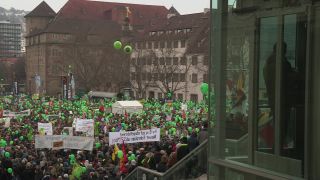 Link to Video | Stuttgart, March, state capital in Germany, demonstration, Full High Definition, Germany, 2011, color, March 19, protest, Stuttgart 21, Baden-Württemberg