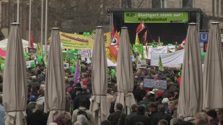 Link to Video | Stuttgart, March, state capital in Germany, demonstration, Full High Definition, Germany, 2011, color, March 19, protest, Stuttgart 21, Baden-Württemberg