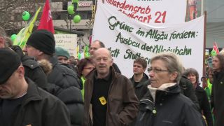 Link to Video | Stuttgart, March, state capital in Germany, demonstration, Full High Definition, Germany, 2011, color, March 19, protest, Stuttgart 21, Baden-Württemberg