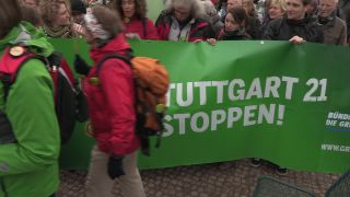 Link to Video | Stuttgart, March, state capital in Germany, demonstration, Full High Definition, Germany, 2011, color, March 19, protest, Stuttgart 21, Baden-Württemberg
