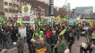 Link to Video | Stuttgart, March, state capital in Germany, demonstration, Full High Definition, Germany, 2011, color, March 19, protest, Stuttgart 21, Baden-Württemberg