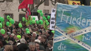 Link to Video | Stuttgart, March, state capital in Germany, demonstration, Full High Definition, Germany, 2011, color, March 19, protest, Stuttgart 21, Baden-Württemberg