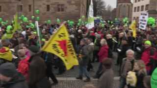 Link to Video | Stuttgart, March, state capital in Germany, demonstration, Full High Definition, Germany, 2011, color, March 19, protest, Stuttgart 21, Baden-Württemberg