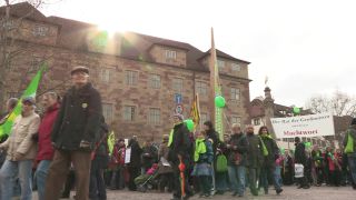 Link to Video | Stuttgart, March, state capital in Germany, demonstration, Full High Definition, Germany, 2011, color, March 19, protest, Stuttgart 21, Baden-Württemberg